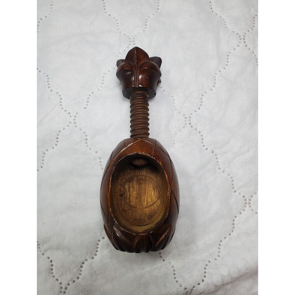 Wooden Pineapple Shaped Nut Cracker Swinger Decor - Picture 6 of 6